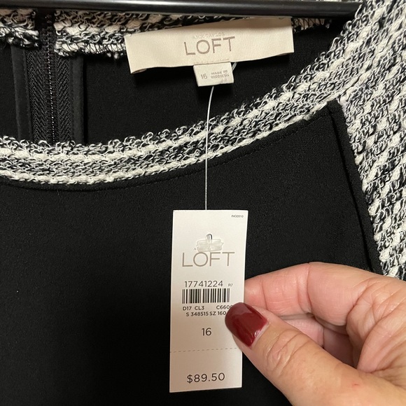 Black dress by Loft - Picture 2 of 3